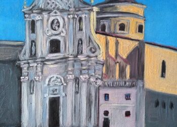 A L’Aquila mostra di pittura “Tra pietre e nuvole” di Francesca Carota