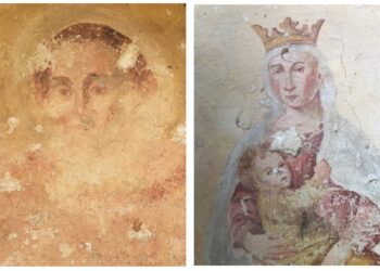Restaurati i dipinti murali in affresco della lunetta della chiesa di San Massimo d’Aveja e della “Madonnella”