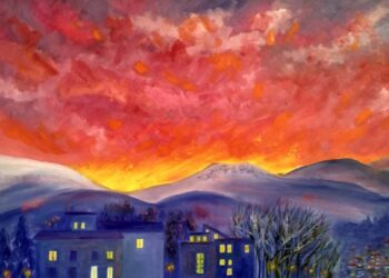 A L’Aquila mostra di pittura “Tra pietre e nuvole” di Francesca Carota