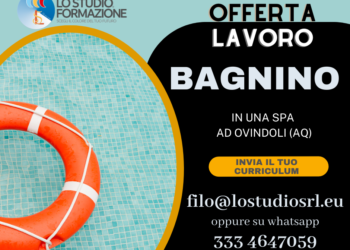 Offerta di lavoro, Spa di Ovindoli cerca bagnino