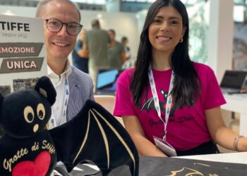 Grotte di Stiffe al TTG Travel Experience nel Padiglione Regione Abruzzo