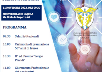 Giornata del medico e dell’odontoiatra: all’Aquila giuramento nuovi iscritti, premi di deontologia e 50 anni dalla laurea