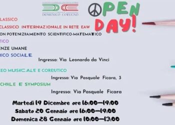 Sabato 20 e domenica 28 gennaio open day al convitto Domenico Cotugno dell’Aquila