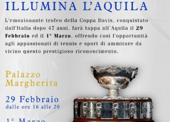 La Coppa Davis in esposizione in Comune a L’Aquila il 29 febbraio e 1° marzo
