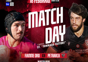 Sbarca a L’Aquila il grande rugby della serie A Élite: il 18 febbraio al “Fattori”, Fiamme Oro-Petrarca