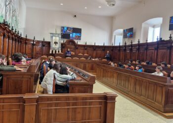 Studenti Dante Alighieri in visita a Palazzo Margherita