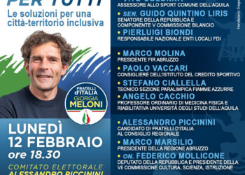 “Sport per tutti, le soluzioni per una città-territorio inclusiva”, Piccinini: “A Scoppito esperti e politici a confronto”