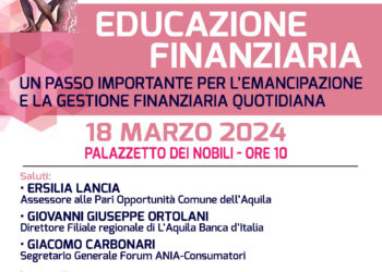 Marzo in rosa: incontro su “Educazione finanziaria” lunedì al Palazzetto dei Nobili