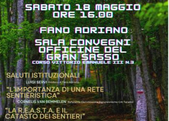 Come nasce un sentiero: secondo incontro informativo sulla rete sentieristica  a Fano Adriano