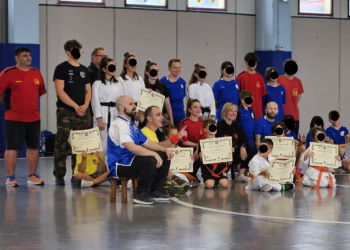 Esami passaggio di grado e spettacolo arti marziali due Scuole Aquilane unite a Pizzoli