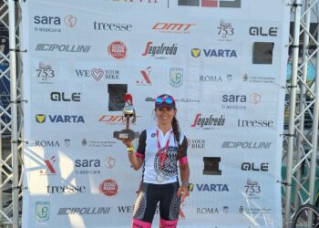 Vallelunga, l’aquilana Elisabetta Sebastiani vince la 24 ore di ciclismo