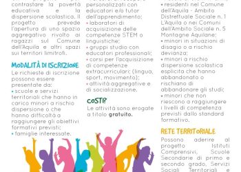 JUMP!! aprono spazi educativi per ragazzi tra 11 e i 17 anni di L’Aquila e Comuni Unione Montana Montagna Aquilana