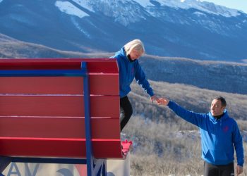 Goriano Valli: inaugurata la big bench sugli altopiani del Sirente