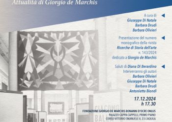 Presentazione del numero monografico “Ricerche di storia dell’arte” dedicato a Giorgio de Marchis