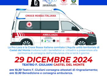 Pro Loco Castel del Monte acquisat una nuova autoambulanza