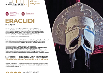 “Eraclidi” di Euterpe in scena Teatro Caniglia Sulmona
