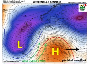 Meteo: previsioni weekend 4 e 5 Gennaio stabile, Fiera Epifania è salva