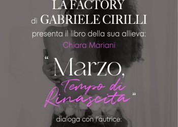 Alla libreria Colacchi, Factory di Gabriele Cirilli presenta libro “Marzo, è tempo di rinascita” di Chiara Mariani