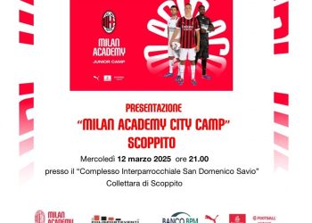 “Milan Academy City Camp – Scoppito”, mercoledì 12 marzo la presentazione