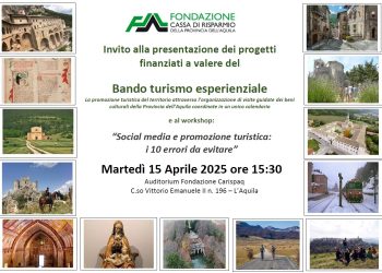 Fondazione Carispaq presenta risultati terza edizione del bando Turismo Esperienziale