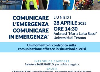 “Comunicare l’emergenza/Comunicare in Emergenza”: Lunedì 28 Aprile conveno all’Universitàà di Teramo
