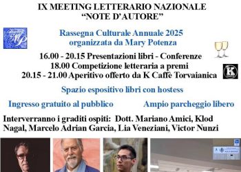 Meeting Letterario Nazionale “Note d’Autore 2025” a Pomezia