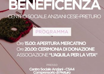 Donazione all’Aquila per la Vita del centro sociale anziani di Cese di Preturo