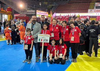 Ragazzi scuola di Arti marziali Asd Niwa Kai ricevuti da Sindaco di Pizzoli