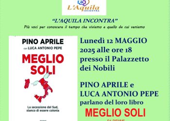 L’Associazione L’Aquila Incontra, presenta libro “Meglio soli”