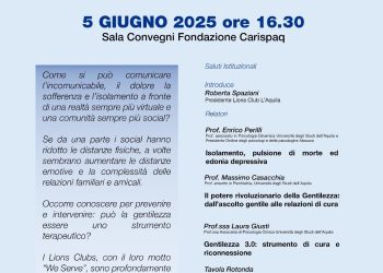 Convegno sulla comunicazione organizzato dal Lions Club L’Aquila in collaborazione con Fondazione Carispaq