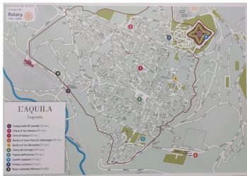 Rotary Club L’Aquila una nuova mappa della città: domani la presentazione