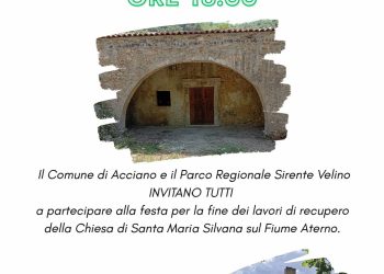 Acciano, tutto pronto per riapertura Chiesa S. Maria Silvana