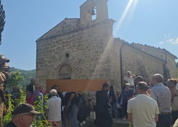 Ultimo saluto a Pasquale Corriere nel Santuario San Giovanni Paolo II da lui voluto