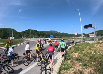 L’Aquila-Amatrice: in tanti alla ciclopedalata per chiedere una soluzione alla chiusura Ss 260