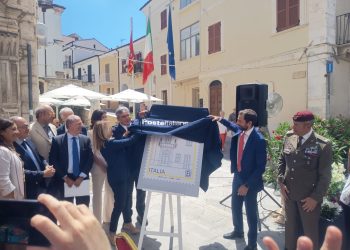 Poste Italiane: Presentato francobollo dedicato a Palazzo De Sanctis, a Lettomanoppello