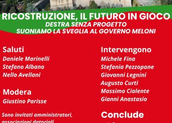 Ricostruzione, il futuro in gioco. PD, “Destra senza progetto, suoniamo sveglia a Governo Meloni”