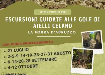 Estate e autunno tra natura e meraviglia: partono escursioni guidate alle Gole di Aielli Celano
