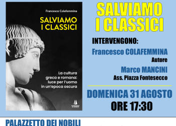 “Salviamo i Classici”: Domenica 31 Agosto a L’Aquila conferenza di Colafarina alPalazzetto dei Nobili
