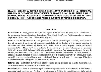 Zoo Music Fest, previste misure di sicurezza