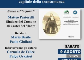“Il racconto della tessitura della lana a Castel del Monte, capitale della transumanza” di Graziosi e De Felice sarà presentato presentato a Castel del Monte