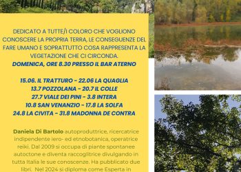Cosa ci circonda? A Raiano, ciclo incontri organizzati da Officine Sperimentali, domenica sarà ottava uscita