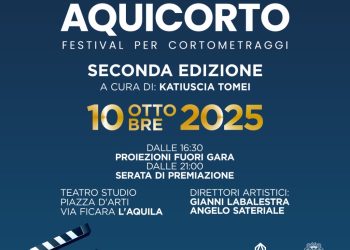 L’Aquila: 10 ottobre torna Seconda Edizione Aquicorto Festival per Cortometraggi