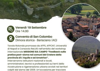 Ricostruzione: Missione sul campo, Sant’Eusanio Forconese laboratorio internazionale ricostruzione