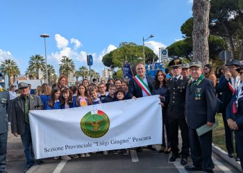 Montesilvano, cerimonia al Monumento dei Forestali. Onore ai Caduti