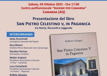 Sabato 4 ottobre a Camarda presentazione libro “San Pietro Celestino V in Paganica” di Raffaele Alloggia