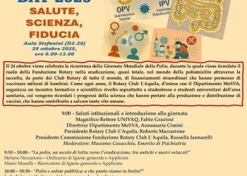 Word Polio Day, il 29 Ottobre all’Aula Stefanini della facoltà di medicina a L’Aquila