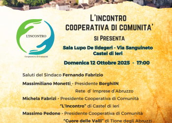 Castel di Ieri, nasce L’Incontro, una nuova Cooperativa di Comunità