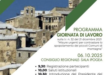 Giornata di lavoro contro spopolamento aree interne