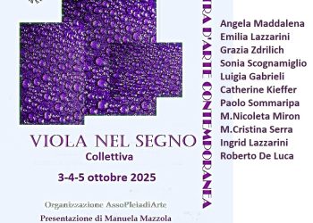 “Viola nel segno”: Mostra d’Arte contemporanea a Pomezia