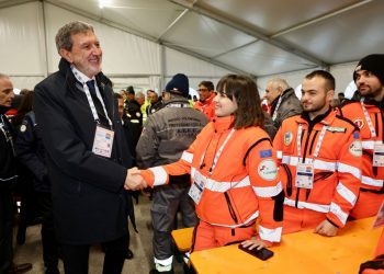 Protezione civile, Marsilio visita la cittadella di Volontari di futuro